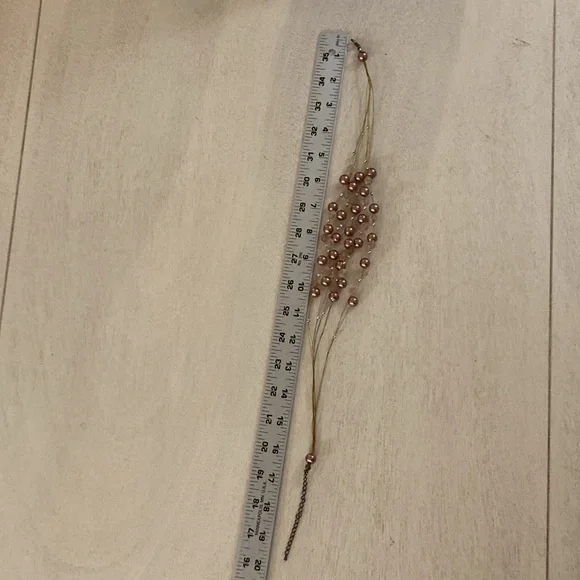 Elegant Gold and Copper Beaded Necklace - Picture 6 of 6